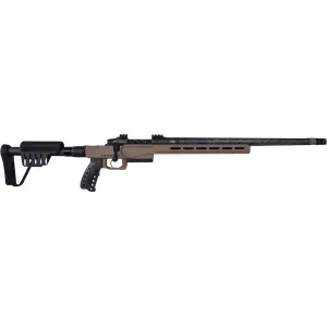 Snowy Mountain Rifles Long Range Hunter 4.0 Bolt Action Rifle 6.5 PRC 20" Carbon Fiber Threaded Barrel Black Nitride Frame Flat Dark Earth Pistol Grip, Adjustable Cheek Piece Stock