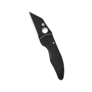 Spyderco Microjimbo Salt Pocket Knife 2.45" Wharncliffe CPM MagnaCut Black Blade G-10 Handle Black