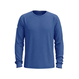 Smartwool Men's Active Ultralite Long Sleeve Crew Neck Shirt Nightfall Blue Medium