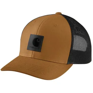 Carhartt Men's Rugged Flex Logo Patch Hat Carhartt Brown/Black One Size Fits Most