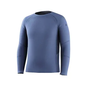 Smartwool Men's Intraknit All Season Long Sleeve Base Layer Shirt Nightfall Blue Medium