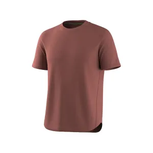 Smartwool Men's Active Mesh Short Sleeve Crew Neck T Shirt Burnt Sienna Heather Medium