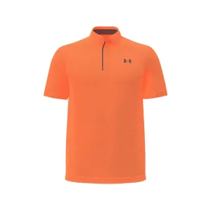 Under Armour Men's Tech Short Sleeve Polo Orange Bloc/Pitch Gray Medium