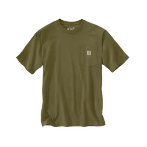 Carhartt Men's K87 Loose Fit Heavyweight Short Sleeve T Shirt Dark Bronzed Green Heather XL Tall