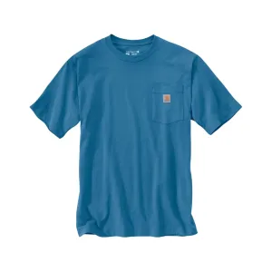 Carhartt Men's K87 Loose Fit Heavyweight Short Sleeve T Shirt Horizon Blue XL Tall
