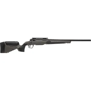 Savage Arms 110 Core Hunter Bolt Action Rifle 25 Creedmoor Left Hand 20" Fluted Black Cerakote Threaded Barrel Black Cerakote Frame Dark Gray Adjustable Stock