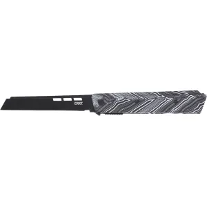 CRKT Zephyr Pocket Knife 3.22" Wharncliffe Sandvik 14C28N Black Titanium Nitride Blade G-10 Handle White