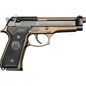 Beretta 92FS 9mm Luger Pistol 4.9" Barrel 15+1 Round Burnt Bronze Slide Black Grip Burnt Bronze Frame
