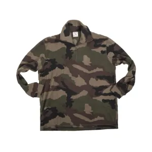 Military Surplus French Quarter Zip Fleece Pullover Grade 1 CCE Camo XL