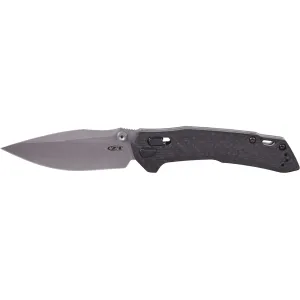 Zero Tolerance Sprint Run 0203CF Pocket Knife 4" Drop Point Bohler M390 Stonewashed Blade Carbon Fiber Handle Black