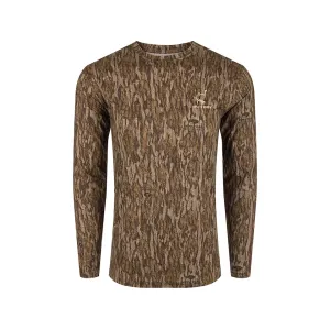Ol' Tom Men's Performance Long Sleeve Crew Neck Shirt Mossy Oak Bottomland 3XL