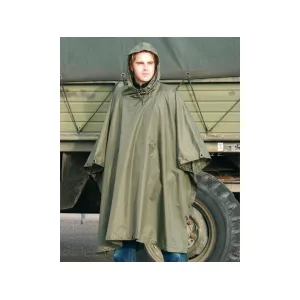 Mil-Tec Men's Wet Weather Poncho OD Green One Size Fits Most