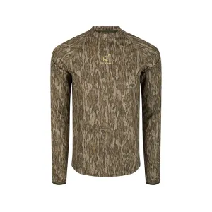 Ol' Tom Men's Early Bird Performance Long Sleeve Crew Neck Shirt Mossy Oak Bottomland 2XL