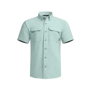Sitka Gear Men's Rossby Short Sleeve Shirt Saltwater Blue Large