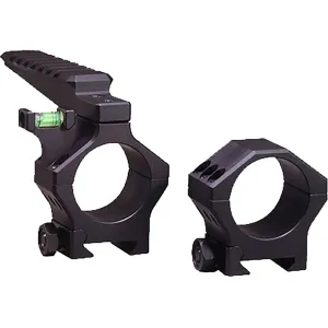 Hawkins Precision Heavy Tactical Offset Level and Top Rail Picatinny 34mm Scope Rings Matte Low