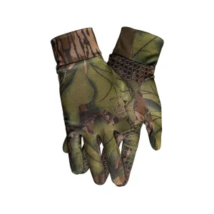 Blocker Outdoors Men's Finisher Custom Fingerless Gloves Mossy Oak Full Foliage Medium