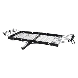 Tow Tuff Cargo Carrier with Bike Rack Tow Hitch Accessory