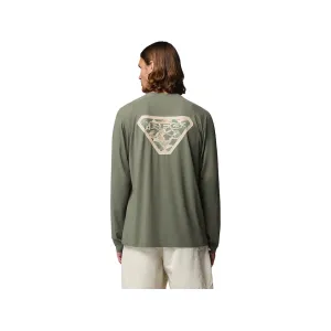 Columbia Men's PFG Solar Stream II Graphic Long Sleeve Crew Neck Shirt Cypress 2XL