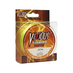 Vicious Panfish Monofilament Fishing Line 4lb 330yd Hi-Vis Yellow