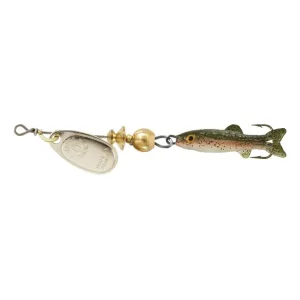 Mepps Comet Mino Inline Spinner 1 1/4" with Rainbow Trout Mino Silver Blade 1/9 oz