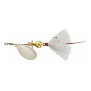 Mepps Aglia Dressed Inline Spinner 1/12oz White Tail Silver Blade