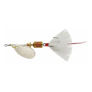 Mepps Aglia Dressed Inline Spinner 1/8oz White Tail Silver Blade