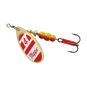 Mepps Aglia Plain Inline Spinner Gold/Red/White 1/3 oz