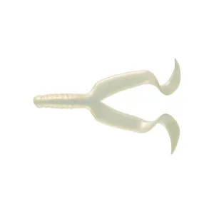Mister Twister Double Tail 4" Grub White Pearl 10PK