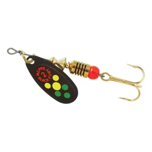 Mepps Aglia Black Fury Plain Inline Spinner Black & Hot Firetiger 1/6 oz