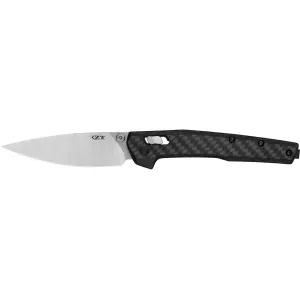 Zero Tolerance 0117 Pocket Knife 3.3" Drop Point CPM MagnaCut Satin Blade Carbon Fiber Handle Black