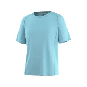 Smartwool Men's Active Ultralite Short Sleeve Crew Neck T Shirt Mineral Blue 2XL
