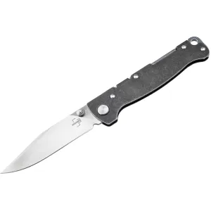 Boker Knives Atlas TS Pocket Knife 2.68" Clip Point D2 Satin Blade Stainless Steel Handle Black