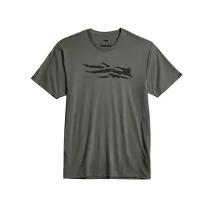 Sitka Gear Men's Wild Icon Short Sleeve Crew Neck T Shirt Cypress Green Large