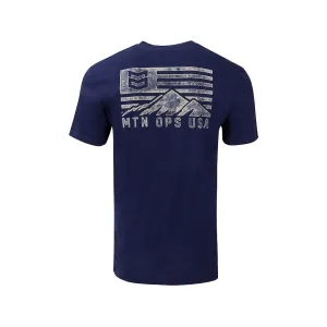 MTN OPS Men's Range Short Sleeve Crew Neck T Shirt Blue XL