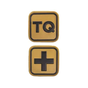 High Speed Gear Medical Patch Combo TQ and Plus Sign PVC 1.25" x 1.25" Coyote