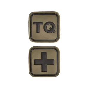 High Speed Gear Medical Patch Combo TQ and Plus Sign PVC 1.25" x 1.25" Olive Drab