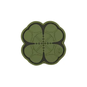 Maxpedition Lucky Shot Clover PVC Morale Patch Green 2" x 2"