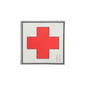 Maxpedition Medic 2" PVC Morale Patch Gray and Red 2" x 2"