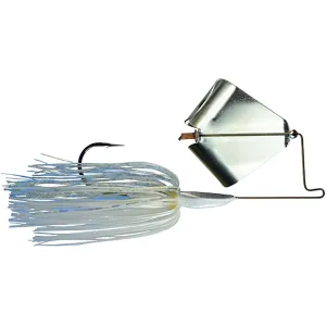 Picasso Rusty Squeaker Slapper Blade Buzzbait 3/8oz White Hologram Nickel