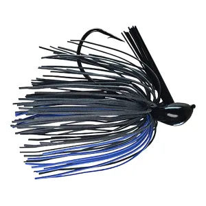 Picasso Custom Hand Tied Old School Dock Rocket Jig Black/Blue 1/2 oz