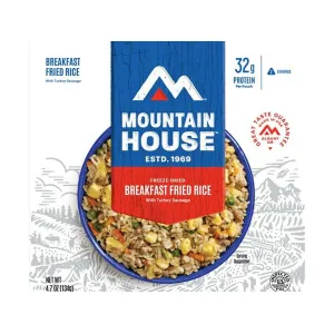 Mountain House Breakfast Fried Rice with Turkey Sausage Freeze Dried Food 6PK