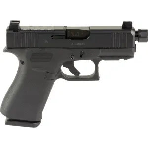 Glock 43X Hush Puppy 9mm Luger Pistol 3.92" Threaded Barrel 10+1 Round Black