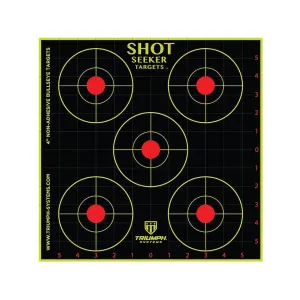 Triumph Systems Shot Seeker 4" Non-Adhesive Target Bullseye 10PK