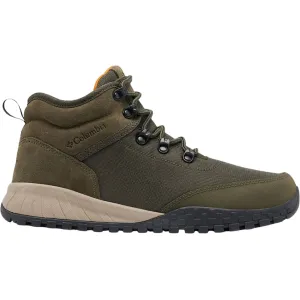 Columbia Men's Fairbanks Mid Waterproof Hiking Boots Suede/Textile Deep Olive/Desert Sun 10.5 D