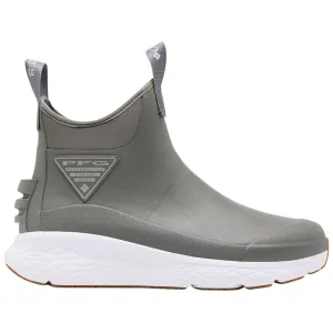 Columbia Men's Dry Tortugas Deck Boots Rubber Charcoal/White 9 D