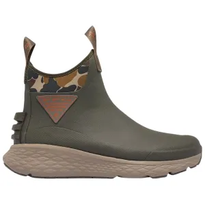 Columbia Men's Dry Tortugas Deck Boots Rubber Deep Olive/Cedar 11 D