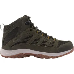 Columbia Men's Crestwood Mid Waterproof Hiking Boots Leather Deep Olive Stinger 9 D