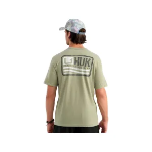 Huk Men's Born Wave Short Sleeve Crew Neck T Shirt Seagrass Medium