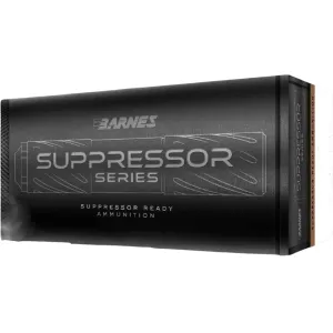 Barnes Suppressor Series Subsonic 300 AAC Blackout Ammo 205 Grain Sierra GameKing Jacketed Hollow Point Box of 20