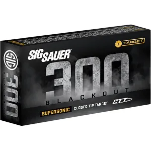 Sig Sauer 300 AAC Blackout (7.62x35mm) Ammo 125 Grain Full Metal Jacket Box of 20